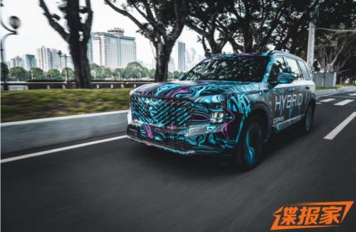或搭载丰田混动系统 曝全新传祺GS8谍照