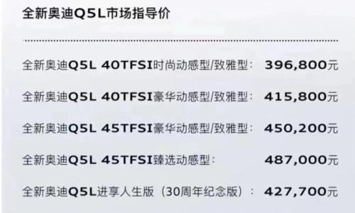 奥迪Q5L以价换量的"虚火"还能烧多久?