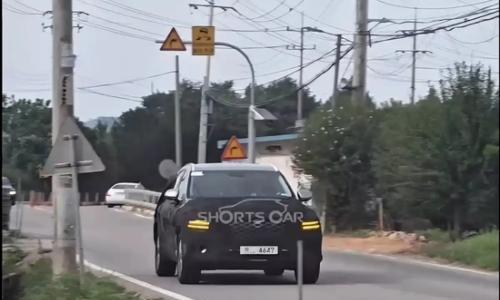 续航超1000km 捷尼赛思GV80混动版谍照曝光
