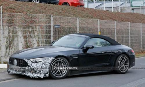 或搭载V8发动机 新款AMG SL测试谍照曝光