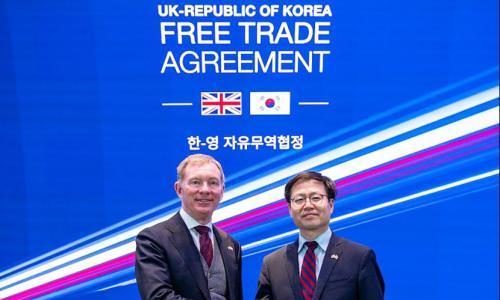 韩国与英国签署升级版自贸协定 放宽汽车出口规则