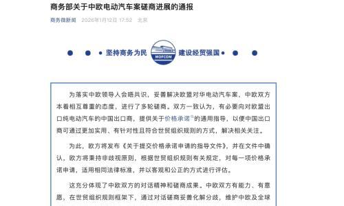价格承诺替代高额关税,中国电动汽车出海欧洲要开启"新玩法"