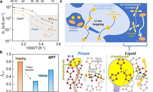 UNIST开发冰电解质 解锁固态有机电解质的锂传导功能