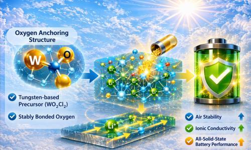 KAIST发明氧锚定技术 提高固态电池空气稳定性和充电速度
