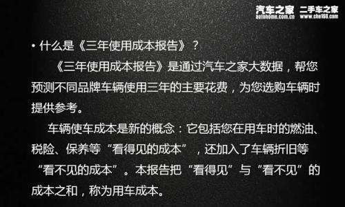卡罗拉/汉兰达等车型 丰田品牌使用成本报告
