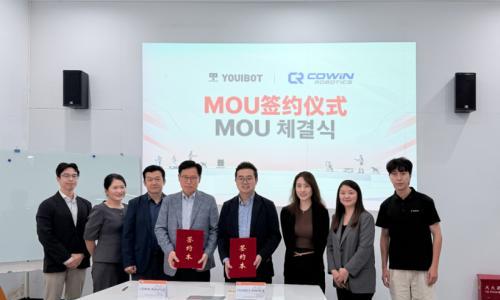 优艾智合与韩国COWIN Robotics签署战略合作备忘录